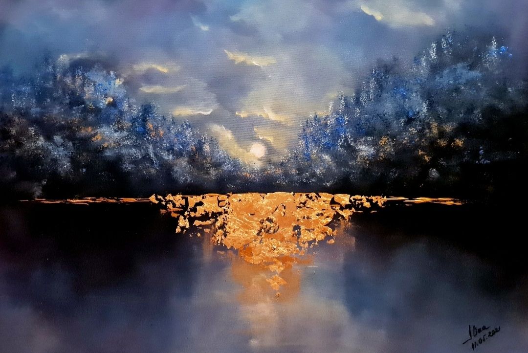 ArteDiAlina.com painting: Blue Forest